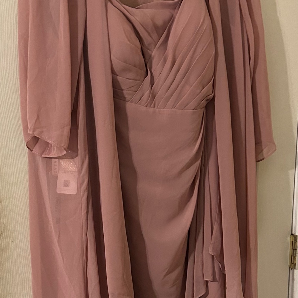 Azazie Mauve Midi Dress